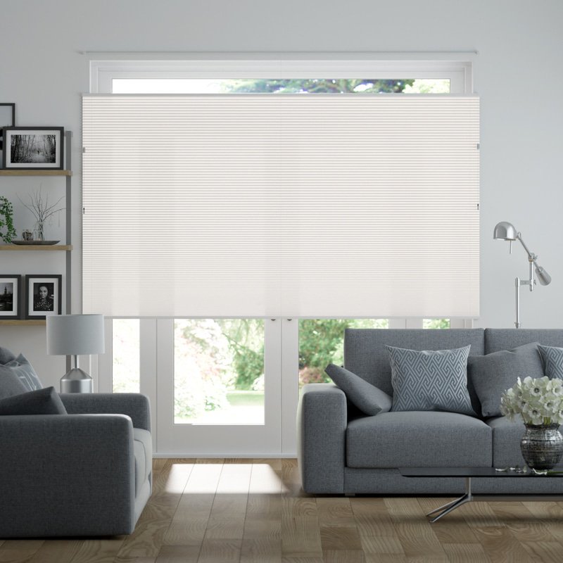 Jaloustore Plissee Santorini Creme-Weiß - Bild 3