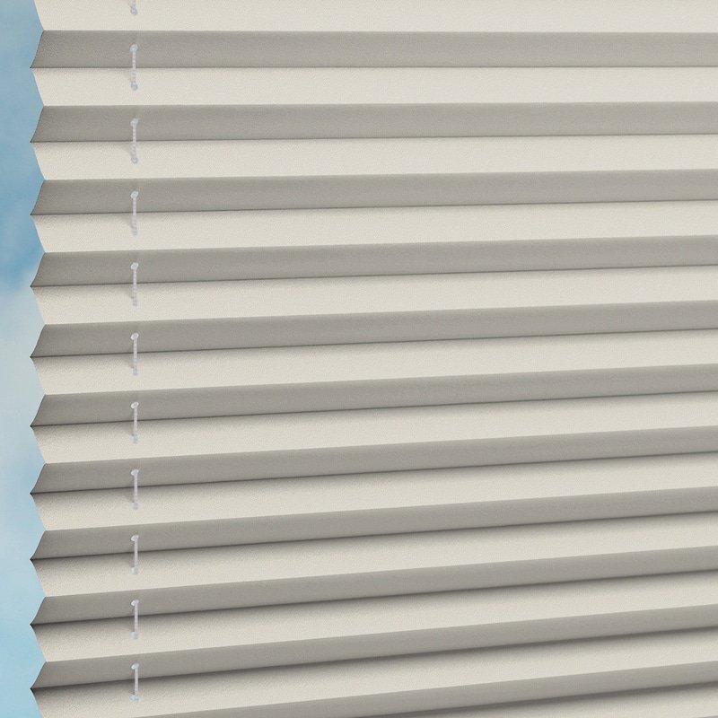 Jaloustore Plissee Kopenhagen Blackout Creme-Weiß - Bild 3