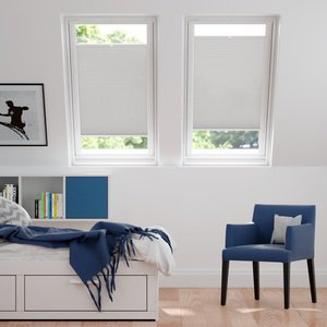 Plissee Kopenhagen Blackout Silbergrau