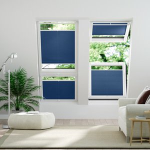 Plissee Kopenhagen Blackout Blau