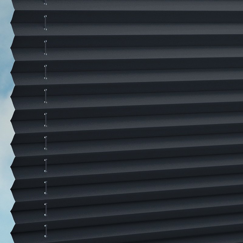 Jaloustore Plissee Kopenhagen Blackout Schwarz - Bild 3