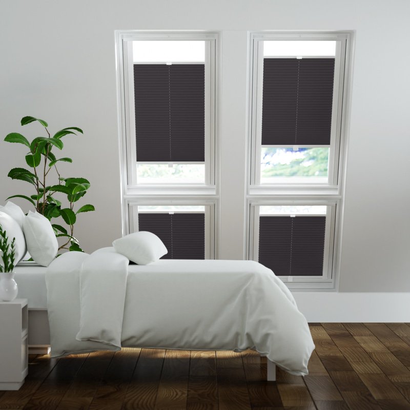 Jaloustore Plissee Kopenhagen Blackout Dunkelbraun - Bild 0