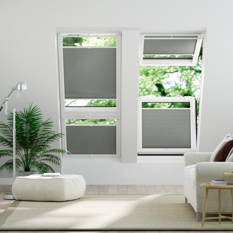 Jaloustore Plissee London Anthrazit - Bild 0