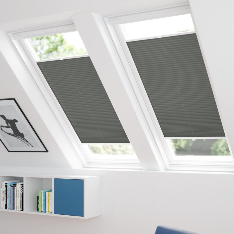 Jaloustore Plissee Oslo Reflect Anthrazit - Bild 1