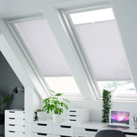 Jaloustore Plissee Menorca Creme-Weiß - Vorschau 1