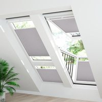 Jaloustore Plissee Menorca Blau-Beige - Vorschau 1