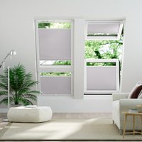 Jaloustore Plissee Menorca Blau-Beige - Vorschau 0