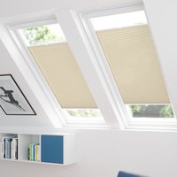 Jaloustore Plissee Ibiza Creme-Weiß - Vorschau 1