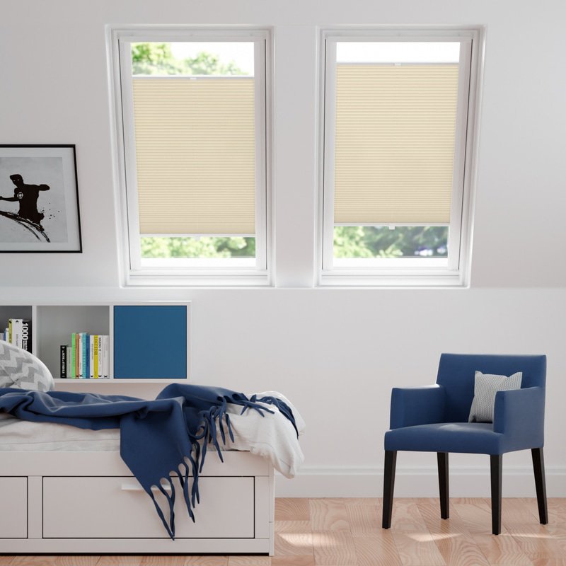 Jaloustore Plissee Ibiza Creme-Weiß - Bild 0