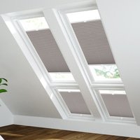 Jaloustore Plissee Ibiza Taupe - Vorschau 1