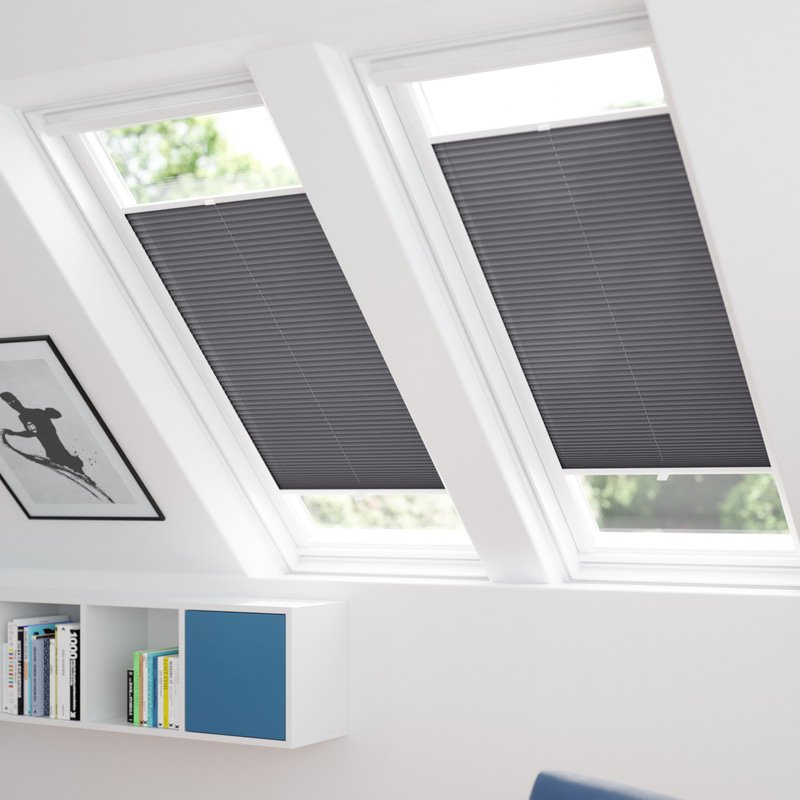 Jaloustore Plissee Ibiza Dunkelgrau - Bild 1