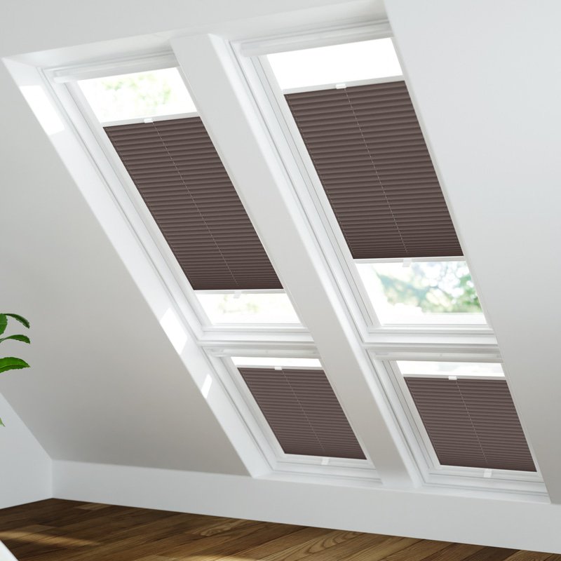 Jaloustore Plissee Ibiza Schokoladenbraun - Bild 1