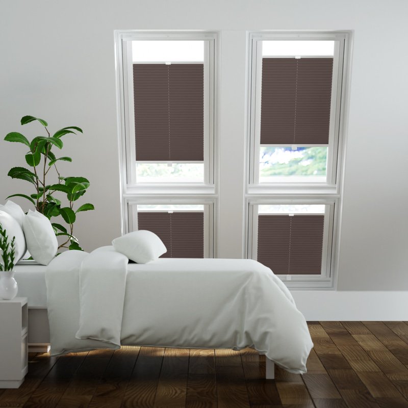 Jaloustore Plissee Ibiza Schokoladenbraun - Bild 0