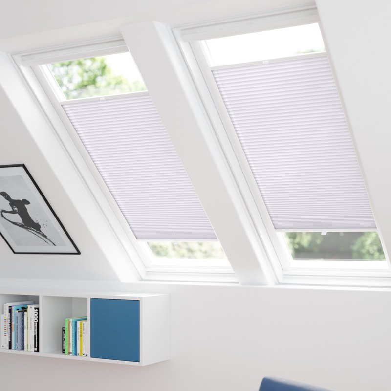 Jaloustore Plissee Lucca Reinweiß - Bild 1