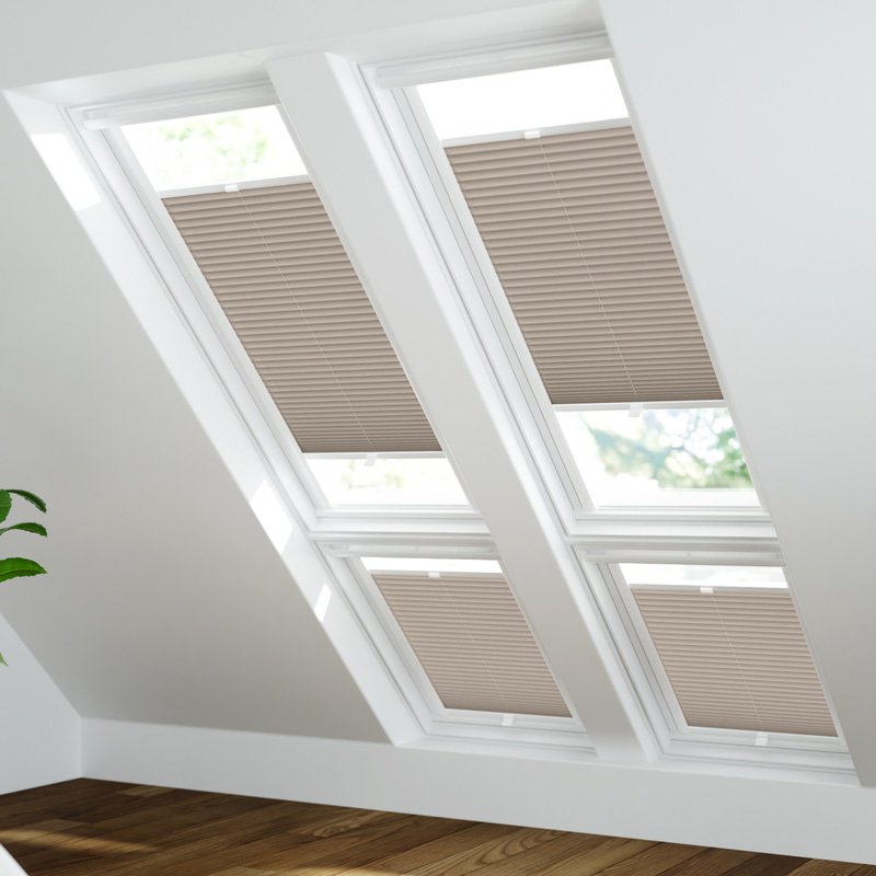 Jaloustore Plissee Lucca Taupe - Bild 1