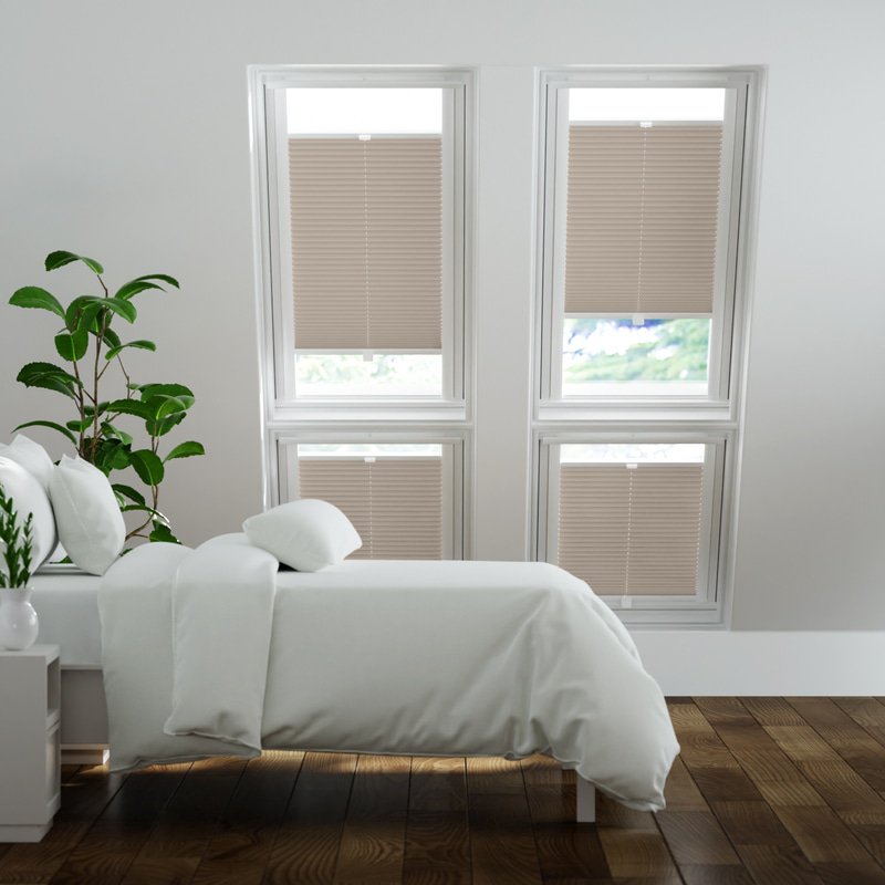 Jaloustore Plissee Lucca Taupe - Bild 0