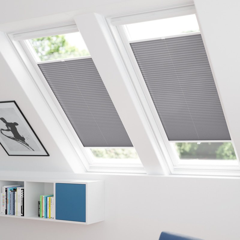 Jaloustore Plissee Lucca Grau - Bild 1