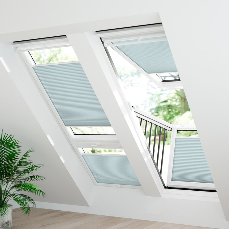 Jaloustore Plissee Lucca Pastell-Grün - Bild 1