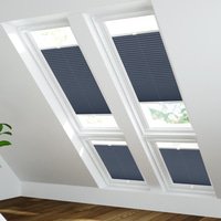 Jaloustore Plissee Lucca Jeansblau - Vorschau 1