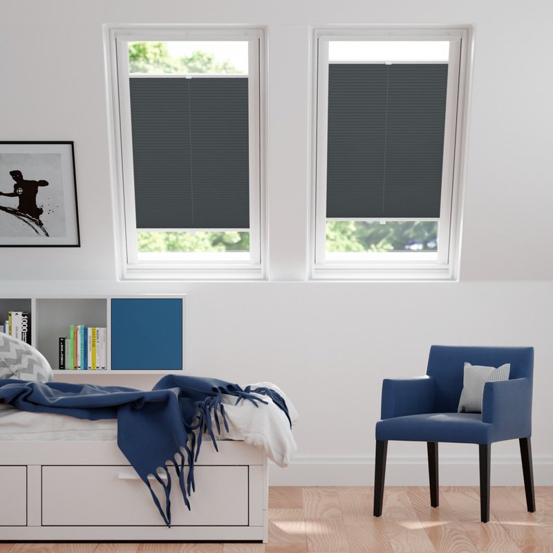 Jaloustore Plissee Lucca Anthrazit - Bild 0