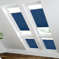 Jaloustore Plissee Lucca Enzianblau - Vorschau 1