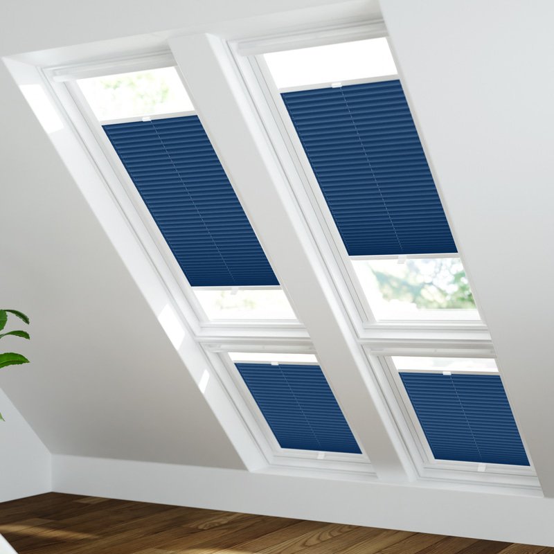 Jaloustore Plissee Lucca Enzianblau - Bild 1