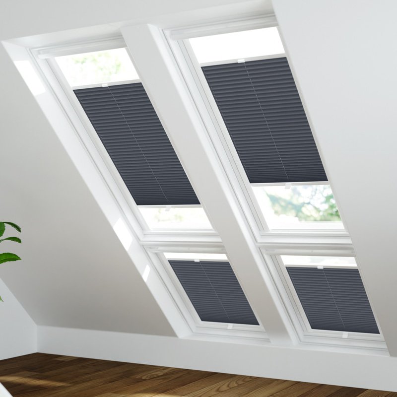 Jaloustore Plissee Modena Reflect Anthrazit - Bild 1