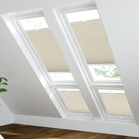 Jaloustore Plissee Modena Reflect Creme-Weiß - Vorschau 1