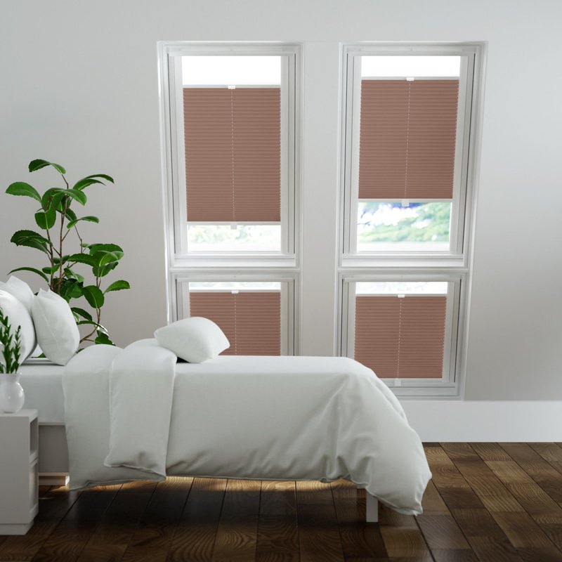 Jaloustore Plissee Modena Reflect Schokoladenbraun - Bild 0