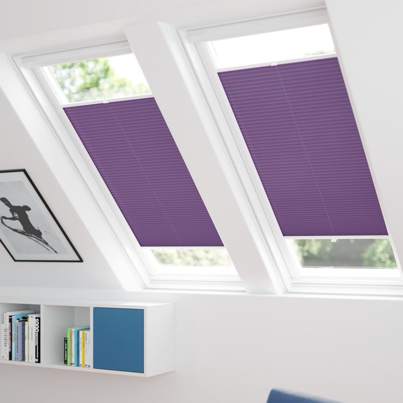 Jaloustore Plissee Modena Reflect Violett - Bild 1