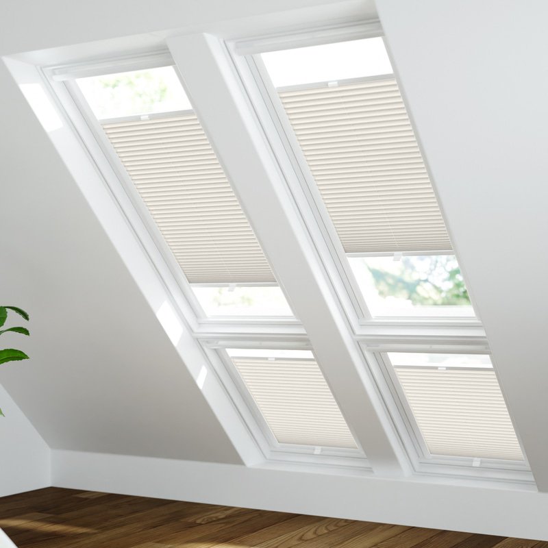 Jaloustore Plissee Siena Altweiß - Bild 1