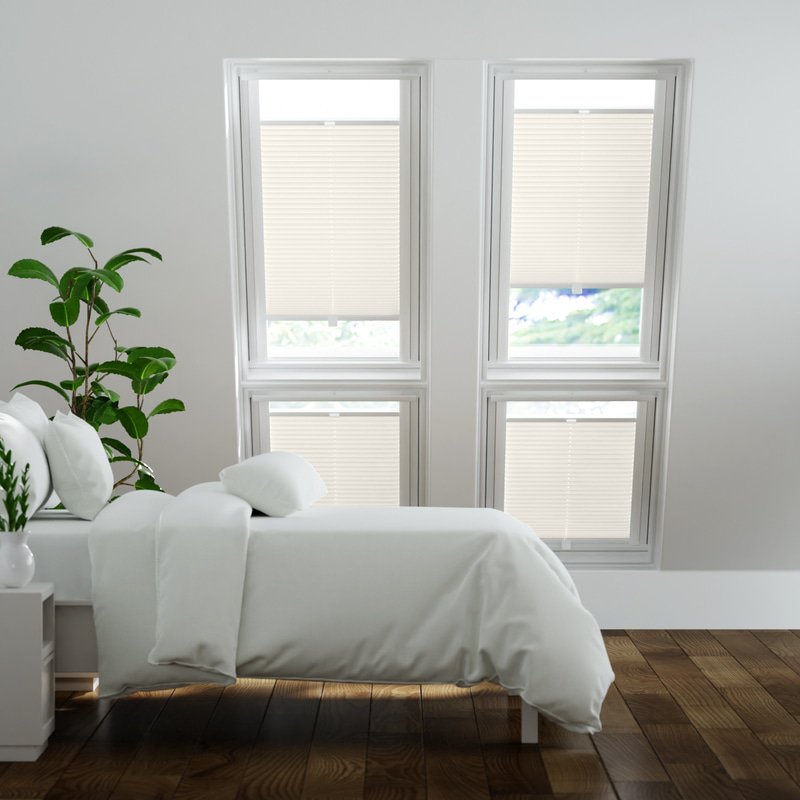 Jaloustore Plissee Siena Altweiß - Bild 0