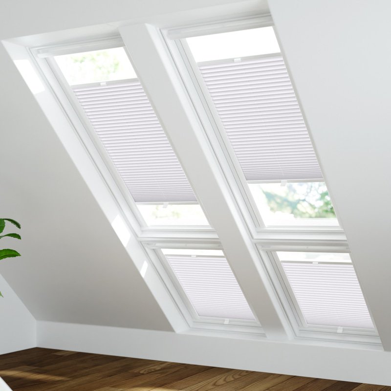 Jaloustore Plissee Siena Reflect Reinweiß - Bild 1