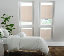 jaloustore Plissee Siena Reflect Creme-Beige