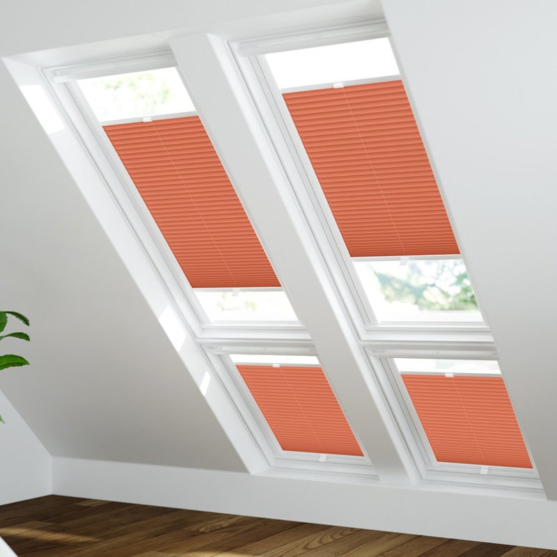 Jaloustore Plissee Siena Reflect Orange - Bild 1