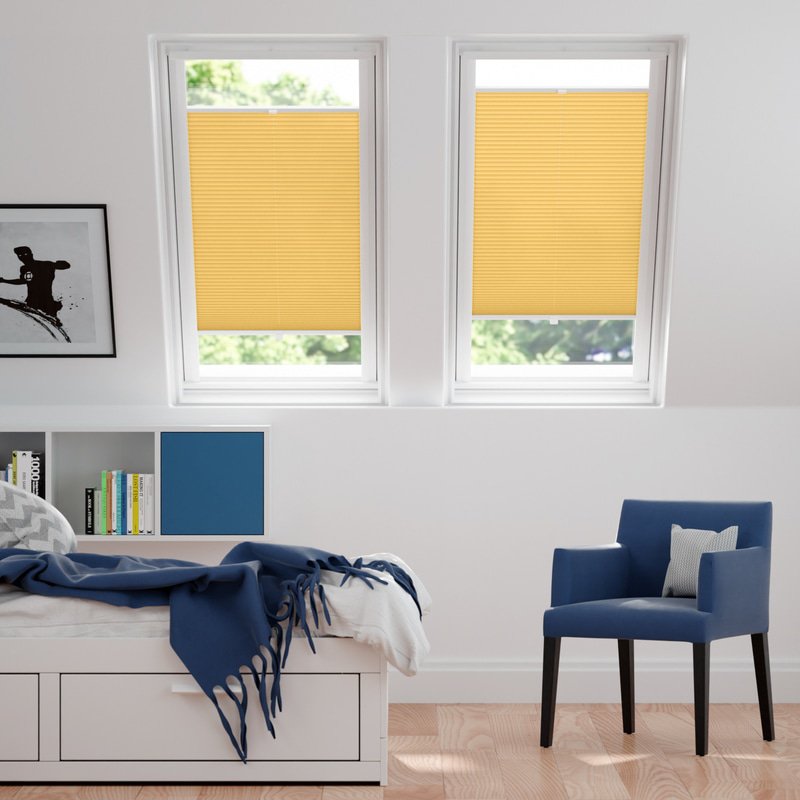 Jaloustore Plissee Siena Reflect Sonnengelb - Bild 0