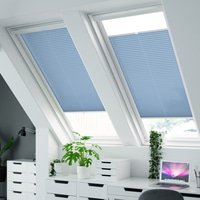 Jaloustore Plissee Siena Reflect Himmelblau - Vorschau 1