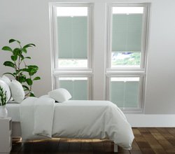 jaloustore Plissee Siena Reflect Pastellgrün 