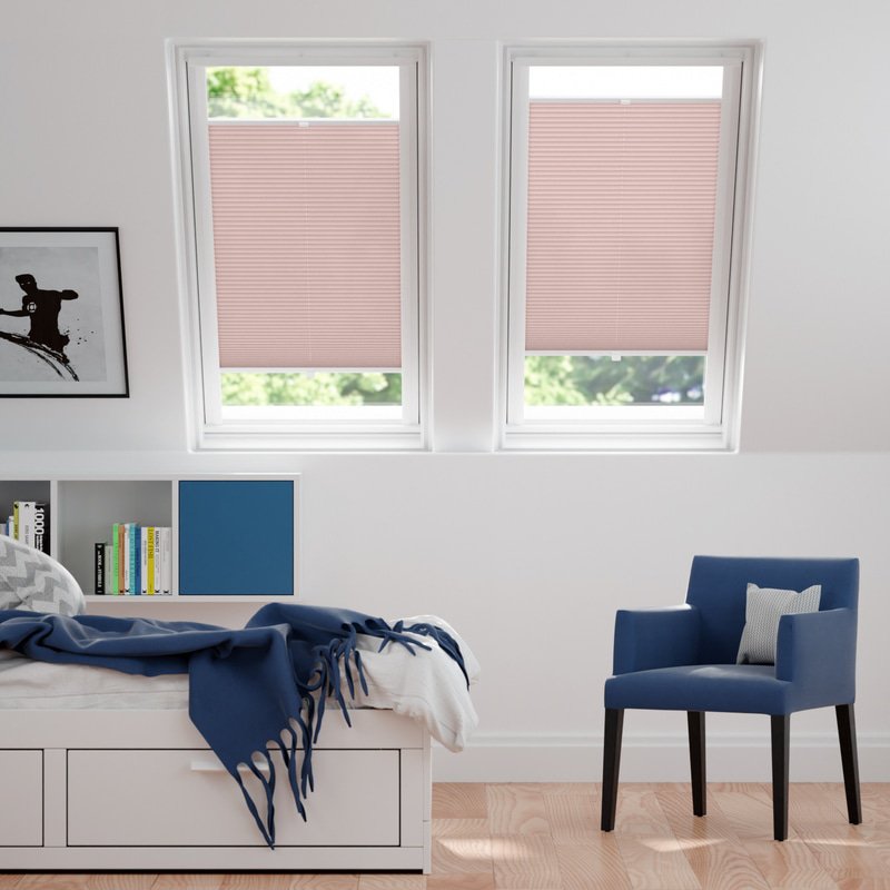 Jaloustore Plissee Siena Reflect Rosé - Bild 0