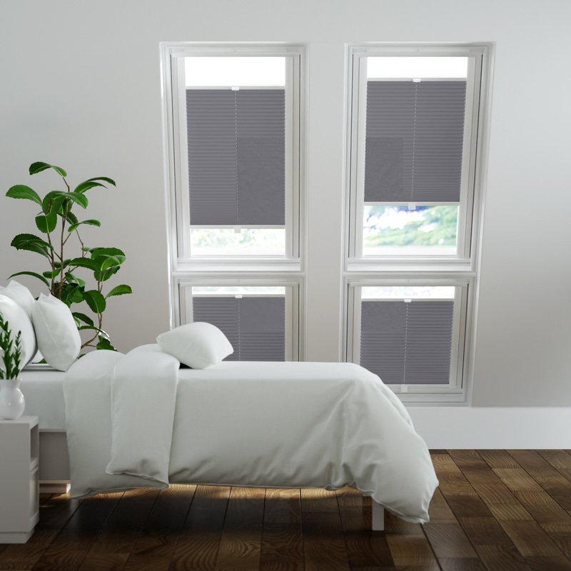 Jaloustore Plissee Siena Reflect Grau - Bild 0