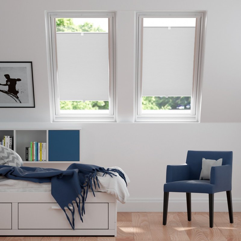 Jaloustore Plissee Kopenhagen Weiß - Bild 0