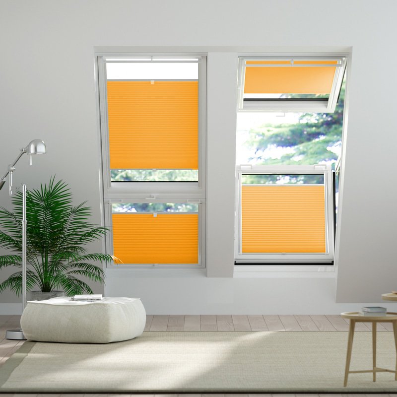 Jaloustore Plissee Kopenhagen Orange - Bild 0
