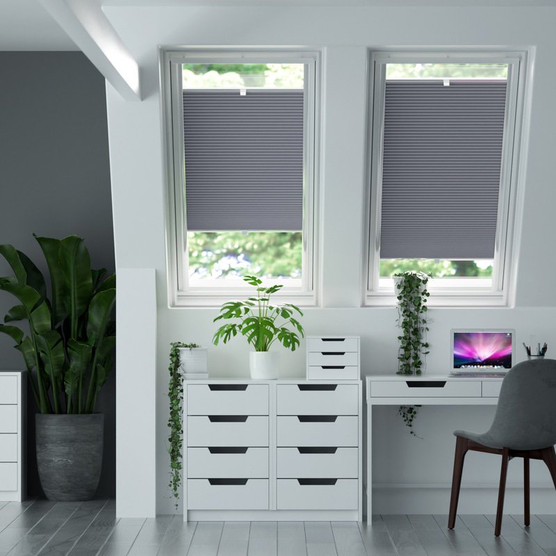 Jaloustore Plissee Kopenhagen Grau - Bild 0