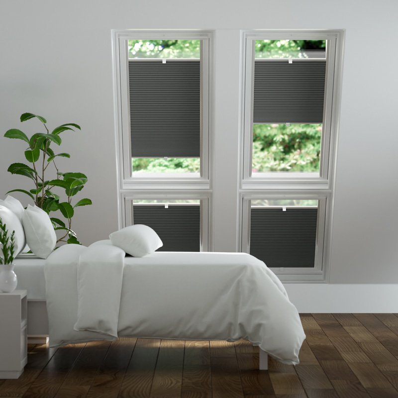 Jaloustore Plissee Kopenhagen Dunkelgrau - Bild 0