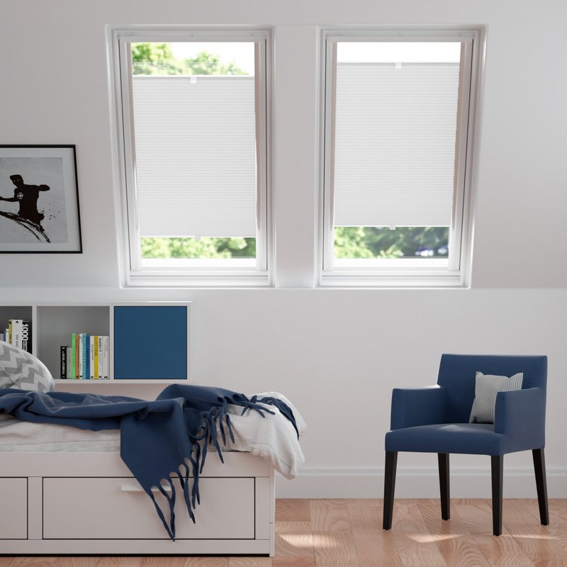 Jaloustore Plissee Malmö Weiß - Bild 0