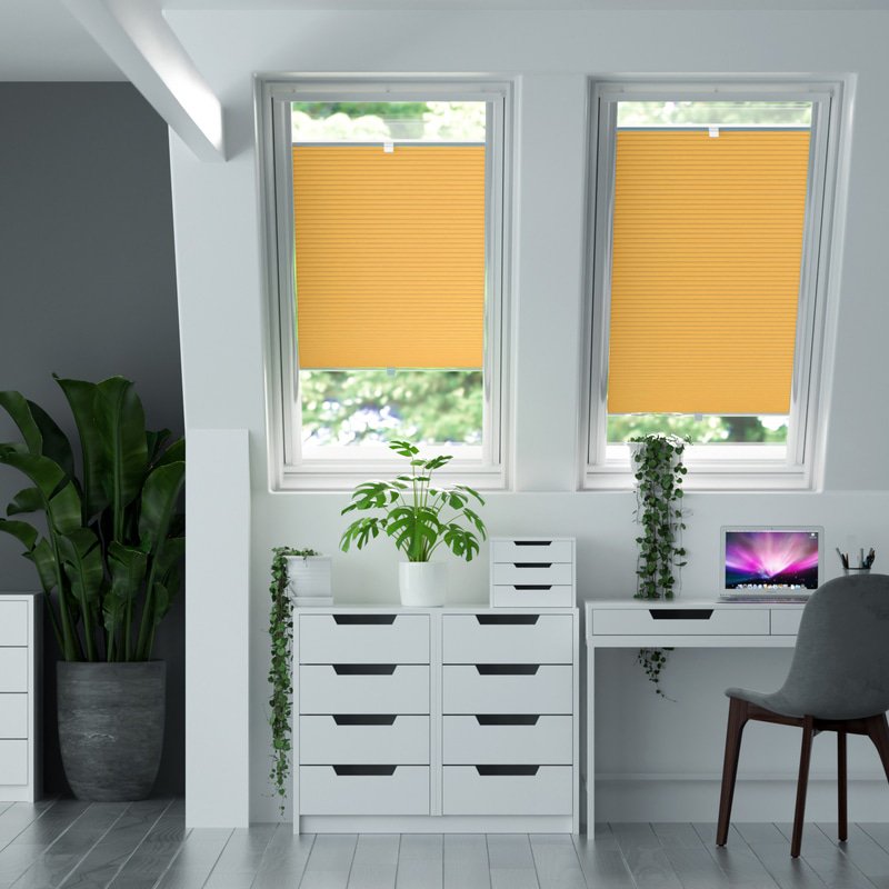 Jaloustore Plissee Malmö Orange - Bild 0