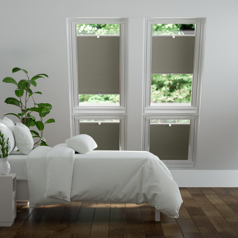 Jaloustore Plissee Malmö Taupe - Bild 0