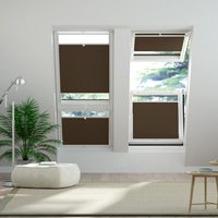 Jaloustore Plissee Malmö Dunkelbraun - Vorschau 0