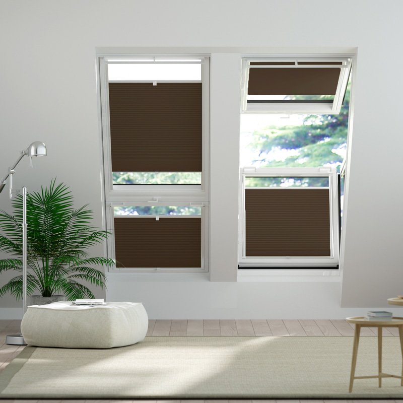 Jaloustore Plissee Malmö Dunkelbraun - Bild 0