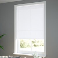 Jaloustore Blickdichtes Rollo auf Maß in matter Baumwoll-Optik Reinweiß - Vorschau 1